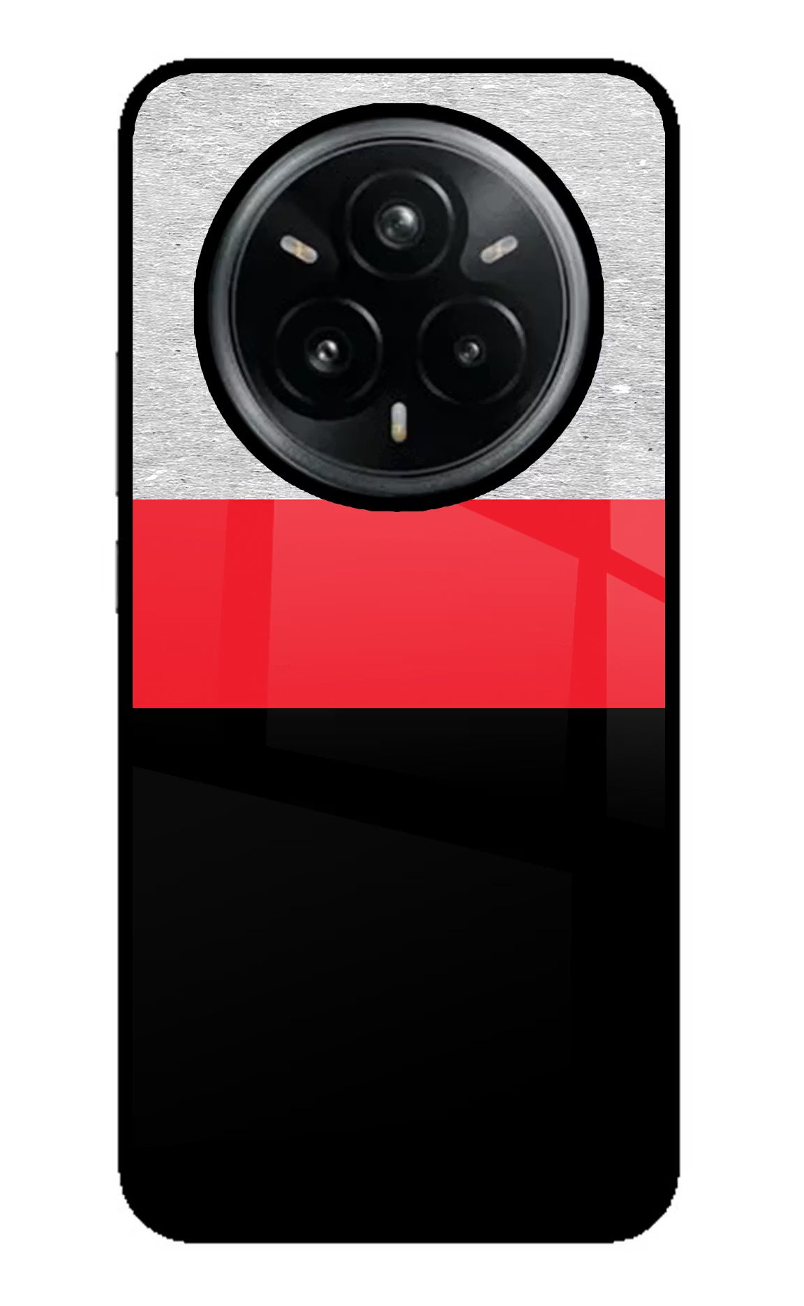 Tri Color Pattern Realme 14 Pro Plus 5G Glass Case