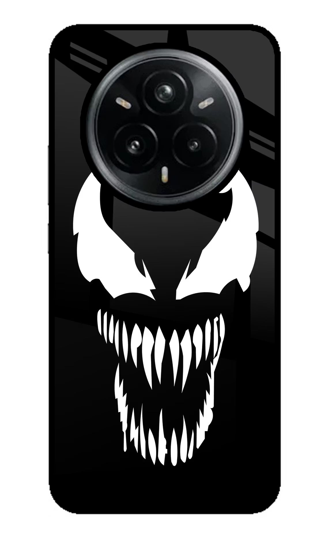 Venom Realme 14 Pro Plus 5G Glass Case Back Cover by Casekaro