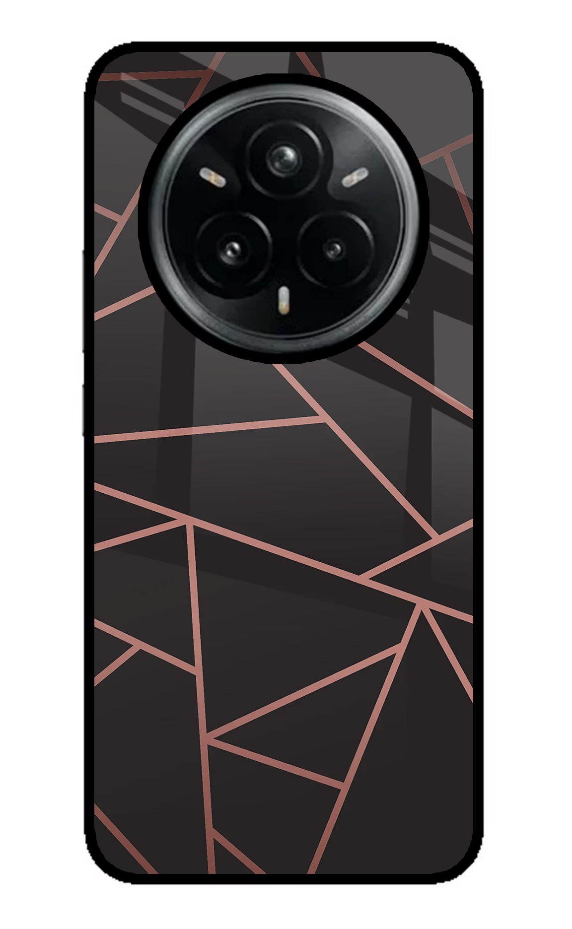 Geometric Pattern Realme 14 Pro Plus 5G Glass Case Back Cover by Casekaro