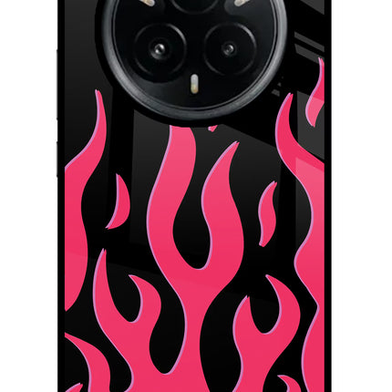 Fire Flames Realme 14 Pro Plus 5G Glass Case