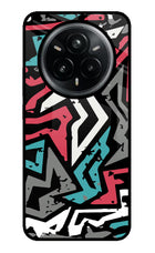 Geometric Graffiti Realme 14 Pro Plus 5G Glass Case