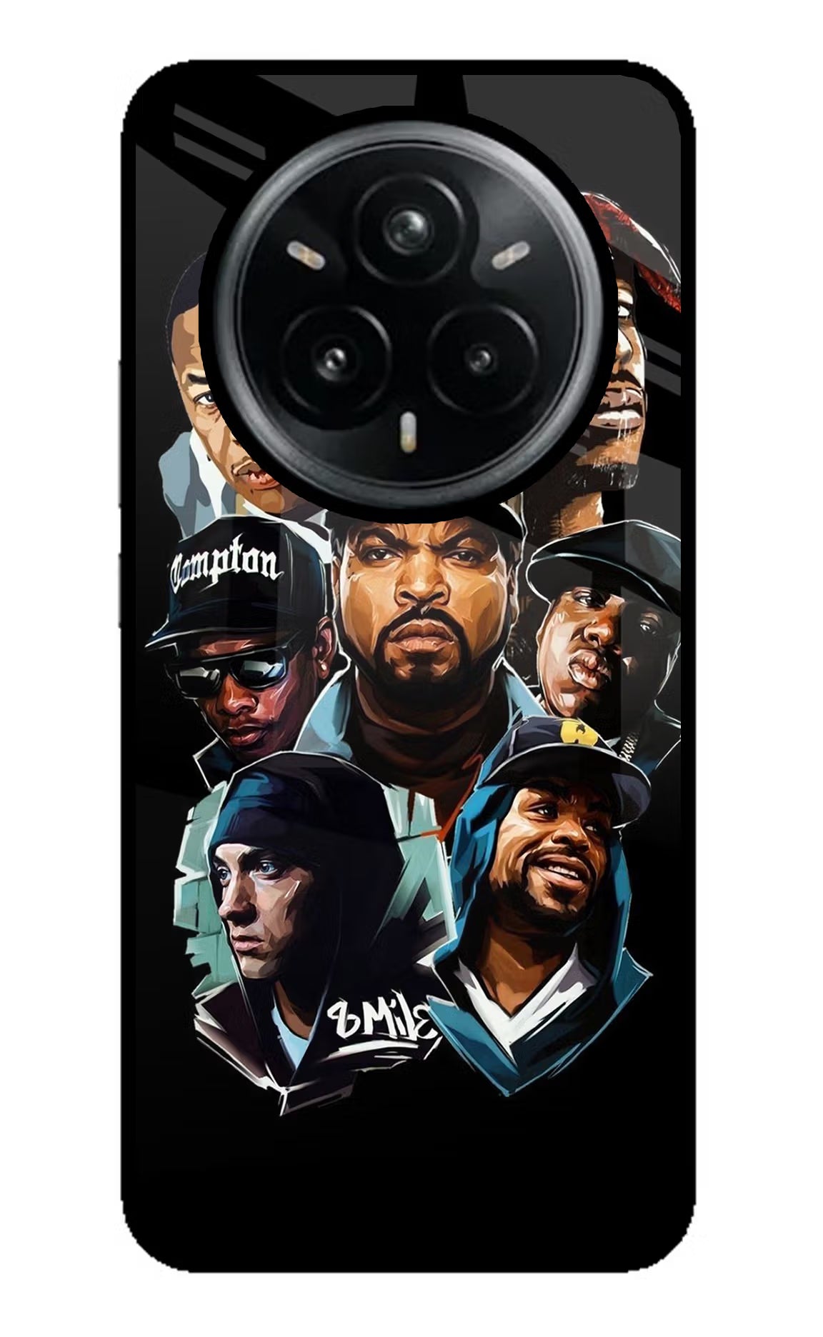 Rappers Realme 14 Pro Plus 5G Glass Case Back Cover by Casekaro