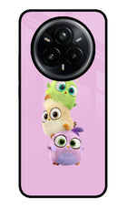 Cute Little Birds Realme 14 Pro Plus 5G Glass Case