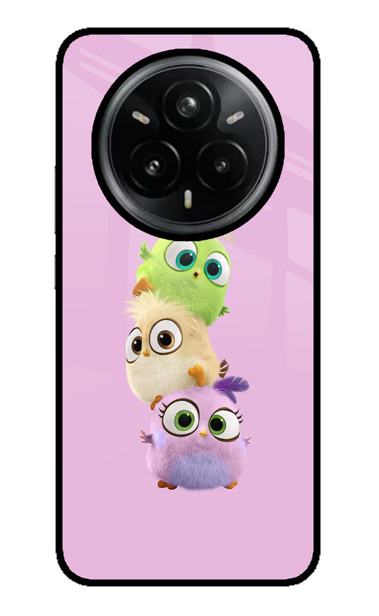Cute Little Birds Realme 14 Pro Plus 5G Glass Case