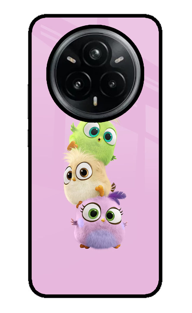 Cute Little Birds Realme 14 Pro Plus 5G Glass Case