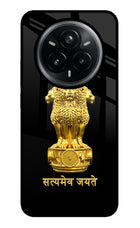 Satyamev Jayate Golden Realme 14 Pro Plus 5G Glass Case