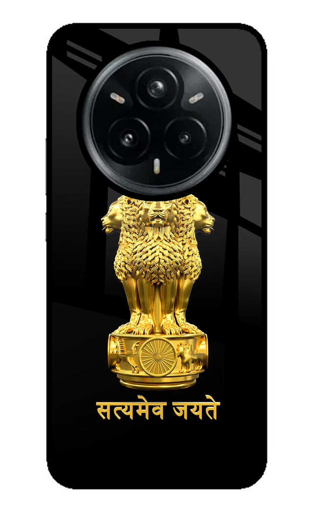 Satyamev Jayate Golden Realme 14 Pro Plus 5G Glass Case