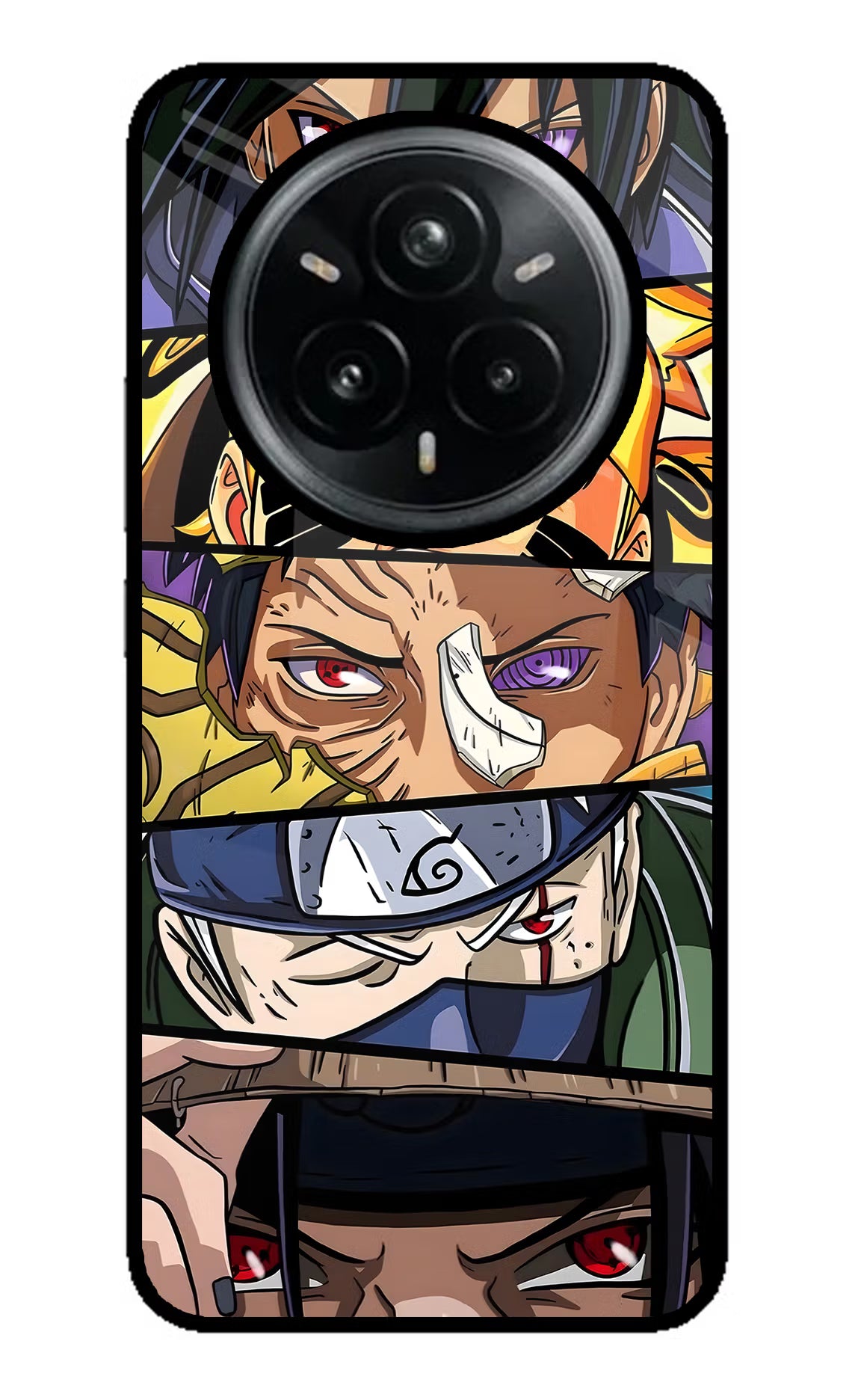 Naruto Character Realme 14 Pro Plus 5G Glass Case Back Cover by Casekaro