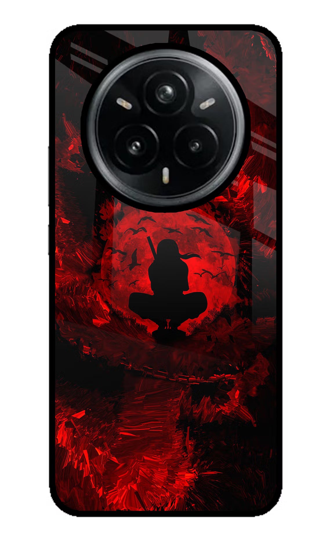 Itachi Uchiha Realme 14 Pro Plus 5G Glass Case Back Cover by Casekaro