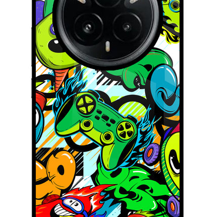 Game Doodle Realme 14 Pro Plus 5G Glass Case