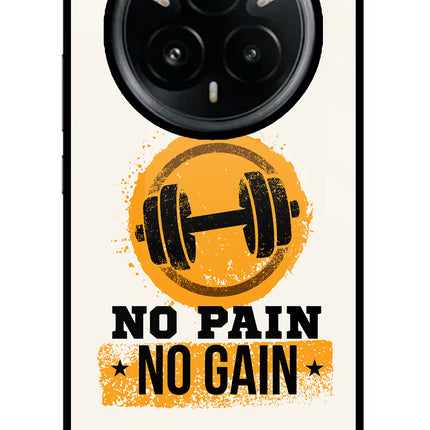 No Pain No Gain Realme 14 Pro Plus 5G Glass Case
