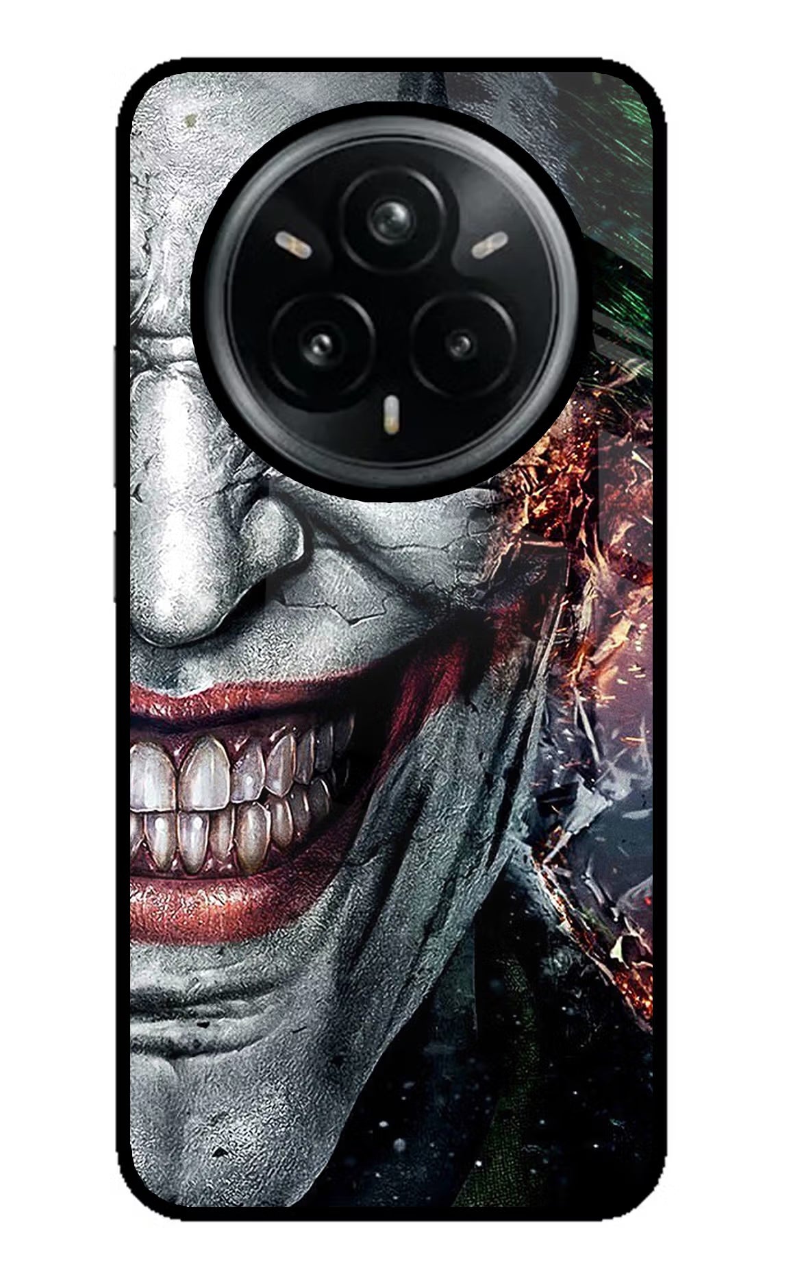 Joker Cam Realme 14 Pro Plus 5G Glass Case Back Cover by Casekaro