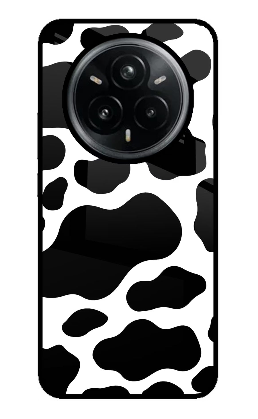 Cow Spots Realme 14 Pro Plus 5G Back Cover, Glass case