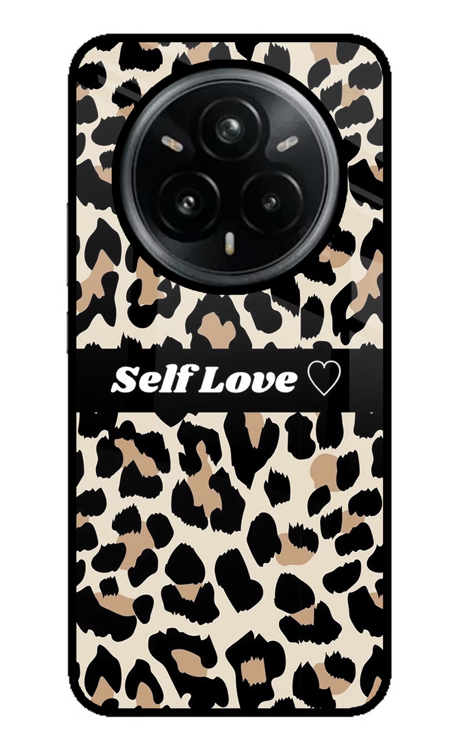 Leopard Print Self Love Realme 14 Pro Plus 5G Back Cover, Glass case