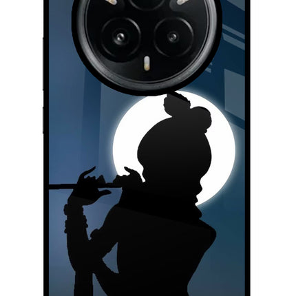 Shri Krishna Silhouette Realme 14 Pro Plus 5G Glass Case