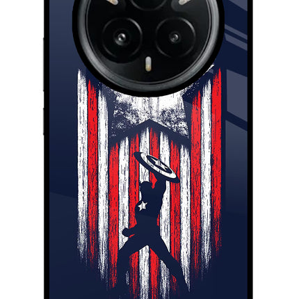 Captain America Marvel Art Realme 14 Pro Plus 5G Glass Case