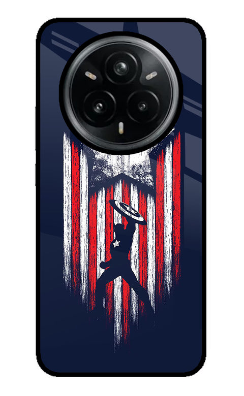 Captain America Marvel Art Realme 14 Pro Plus 5G Glass Case