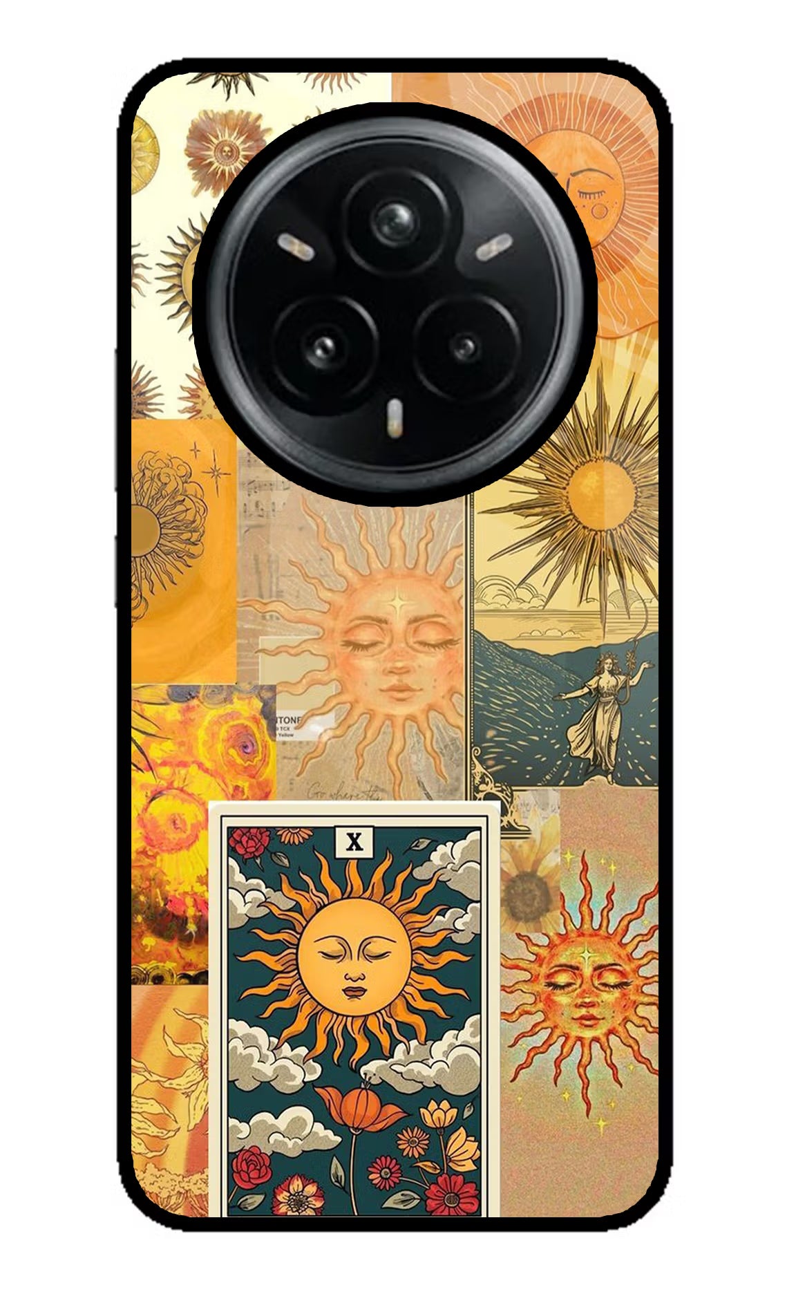 Sun Realme 14 Pro Plus 5G Glass Case Back Cover by Casekaro