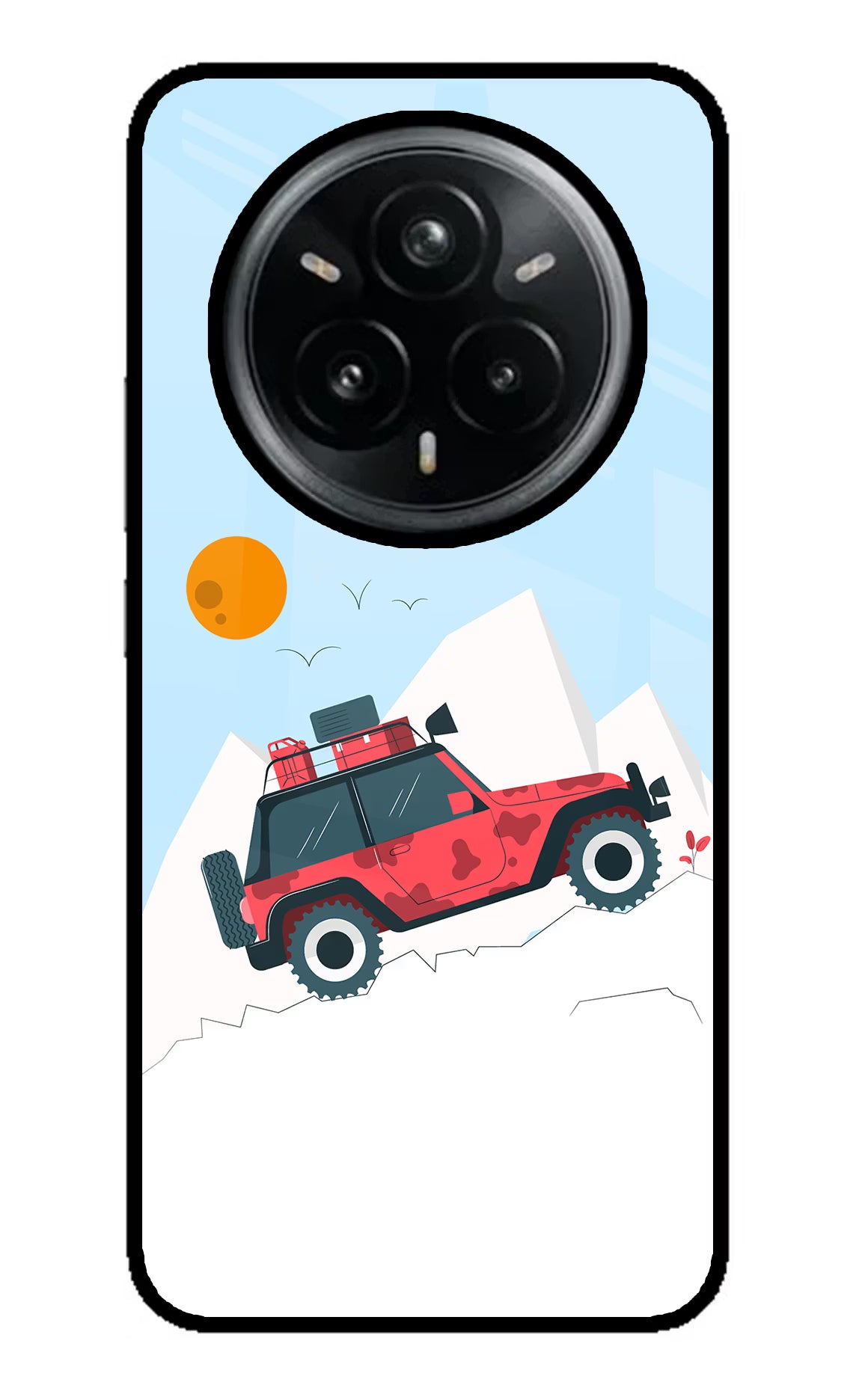 Mountain Trail Beast Realme 14 Pro Plus 5G Glass Case Back Cover by Casekaro