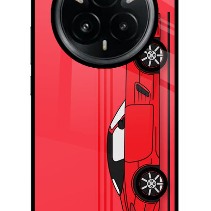 Red Velocity Realme 14 Pro Plus 5G Glass Case