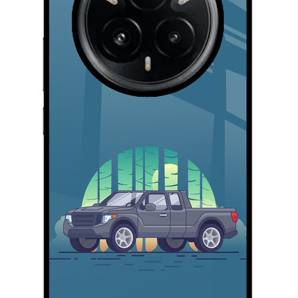 Retro Garage Vibe Realme 14 Pro Plus 5G Glass Case
