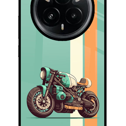 Striped Moto Drift Realme 14 Pro Plus 5G Glass Case