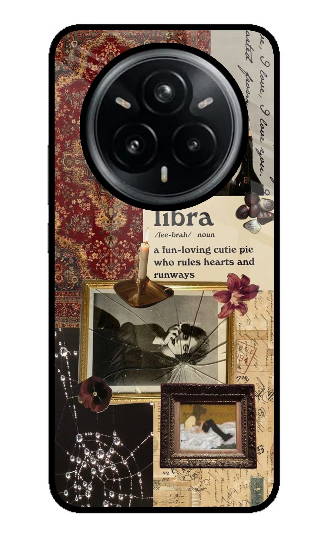 Libra Zodiac Realme 14 Pro Plus 5G Glass Case Back Cover by Casekaro