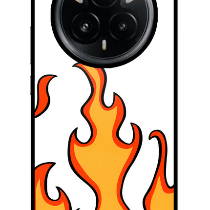 Fired Up – White Realme 14 Pro Plus 5G Glass Case