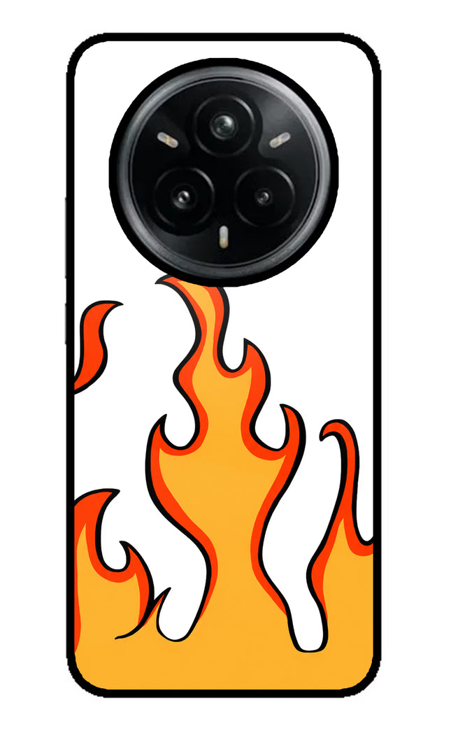 Fired Up – White Realme 14 Pro Plus 5G Glass Case