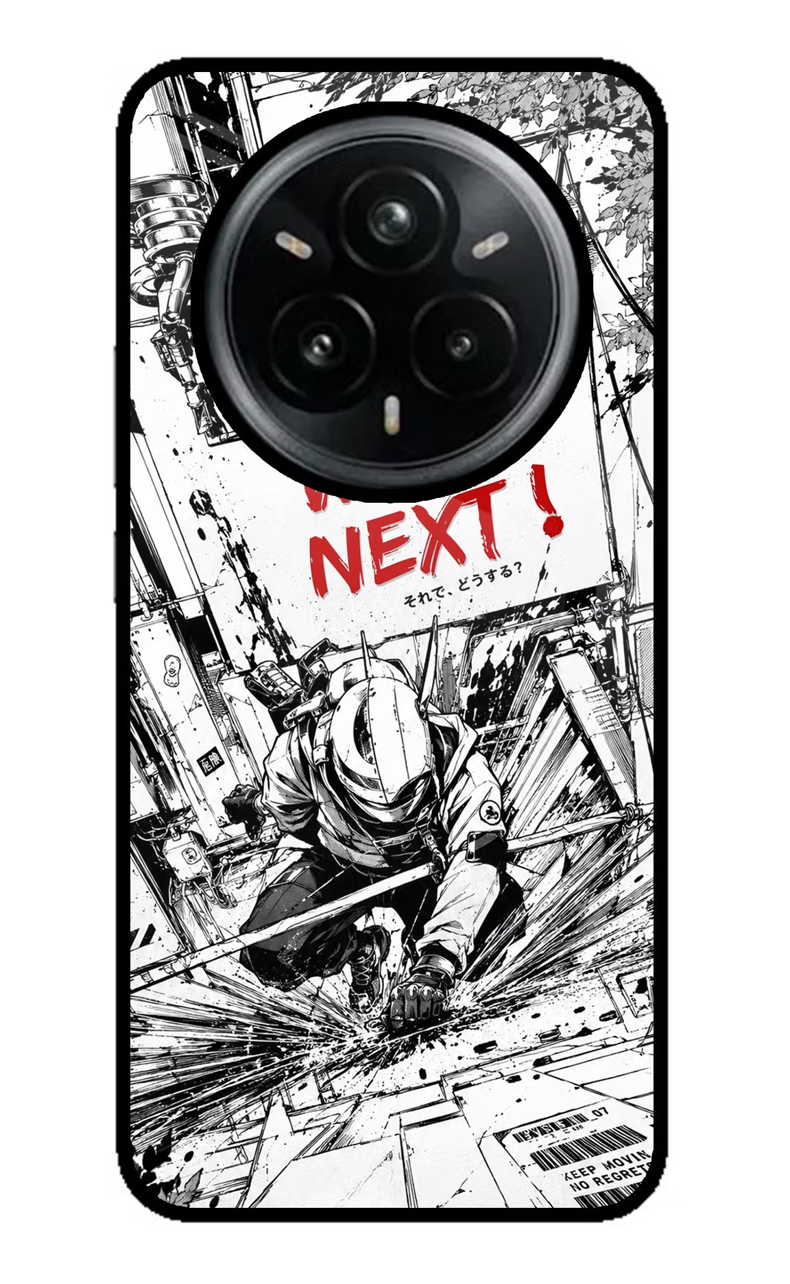 Who's Next Realme 14 Pro Plus 5G Glass Case Back Cover by Casekaro