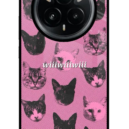 Pink Cats Realme 14 Pro Plus 5G Glass Case