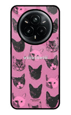 Pink Cats Realme 14 Pro Plus 5G Glass Case