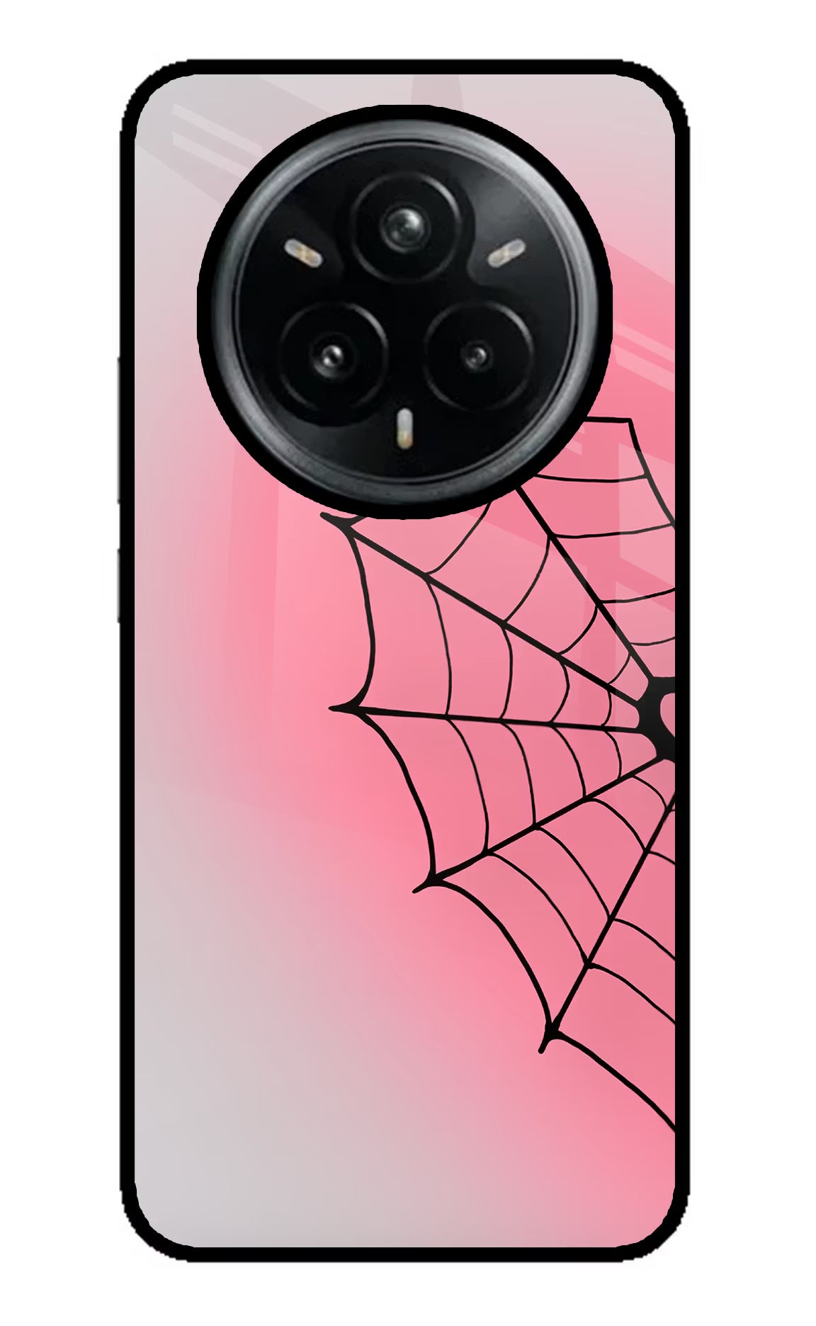 Pink Web Realme 14 Pro Plus 5G Glass Case