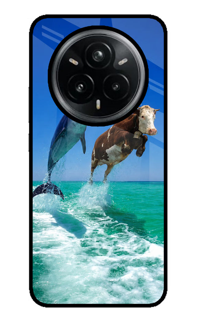 Dolphin vs Cow Realme 14 Pro Plus 5G Glass Case
