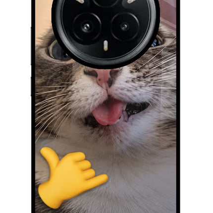 Silly Cat Call Realme 14 Pro Plus 5G Glass Case