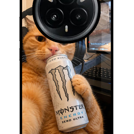 Gamer Cat Energy Realme 14 Pro Plus 5G Glass Case