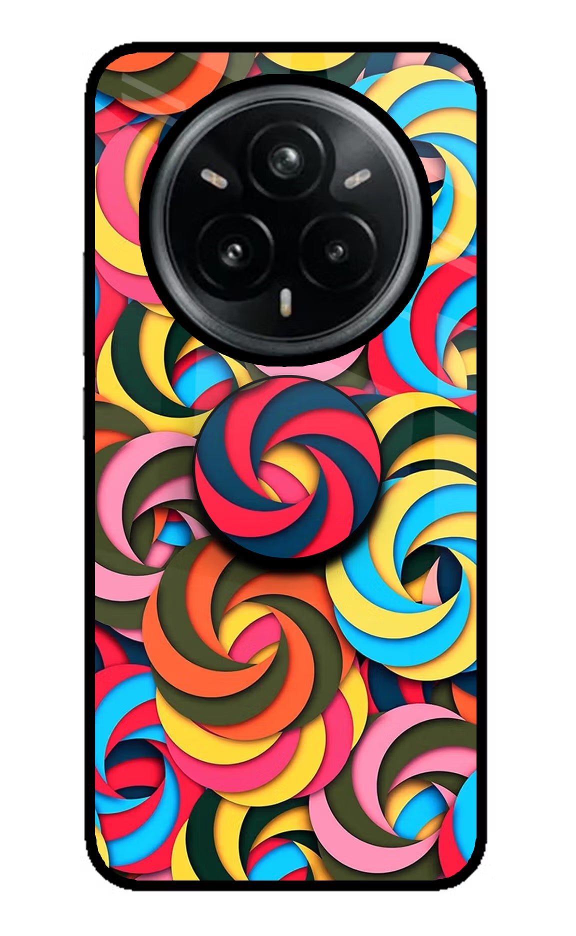 Spiral Pattern Realme 14 Pro Plus 5G Pop Case by Casekaro