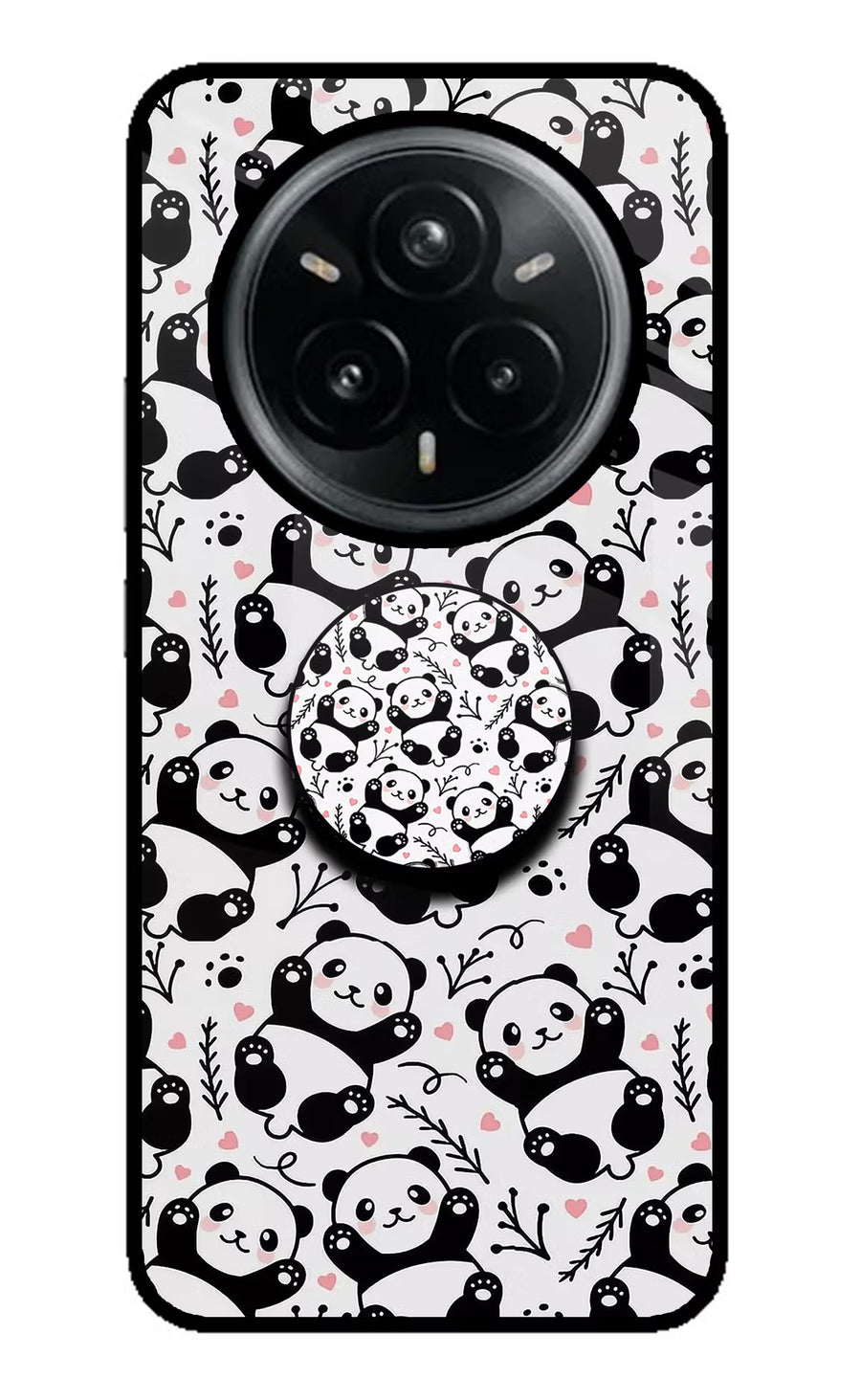 Cute Panda Realme 14 Pro Plus 5G Pop Case, Glass case