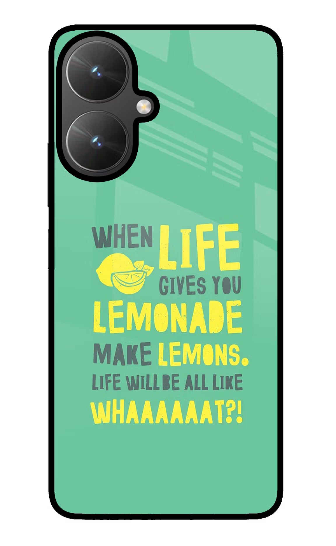 Quote Poco M6 5G Glass Case Back Cover by Casekaro