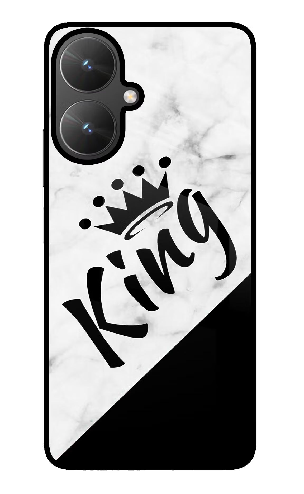 King Poco M6 5G Glass Case Back Cover by Casekaro