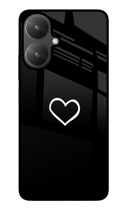 Heart Poco M6 5G Glass Case