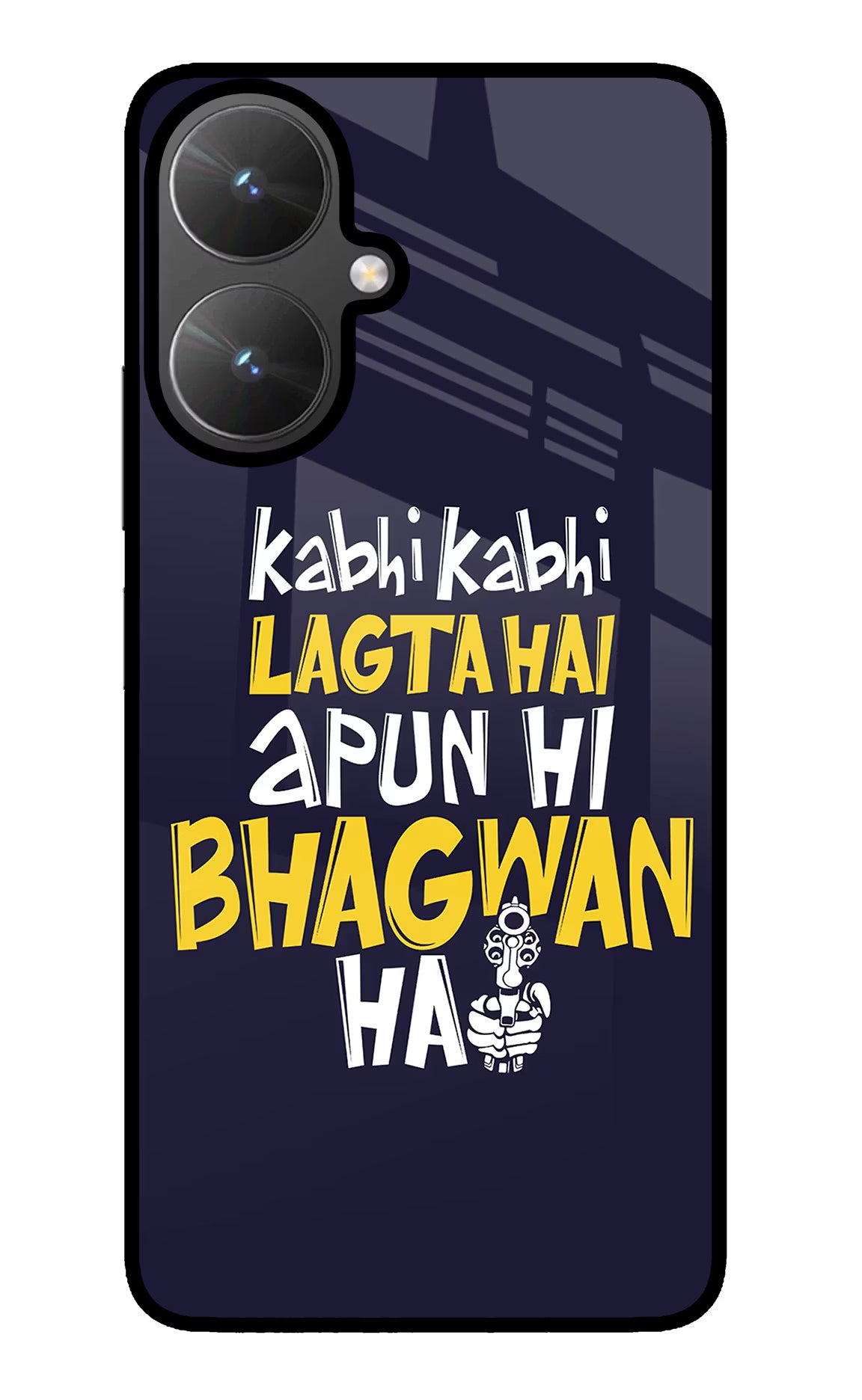 Kabhi Kabhi Lagta Hai Apun Hi Bhagwan Hai Poco M6 5G Glass Case