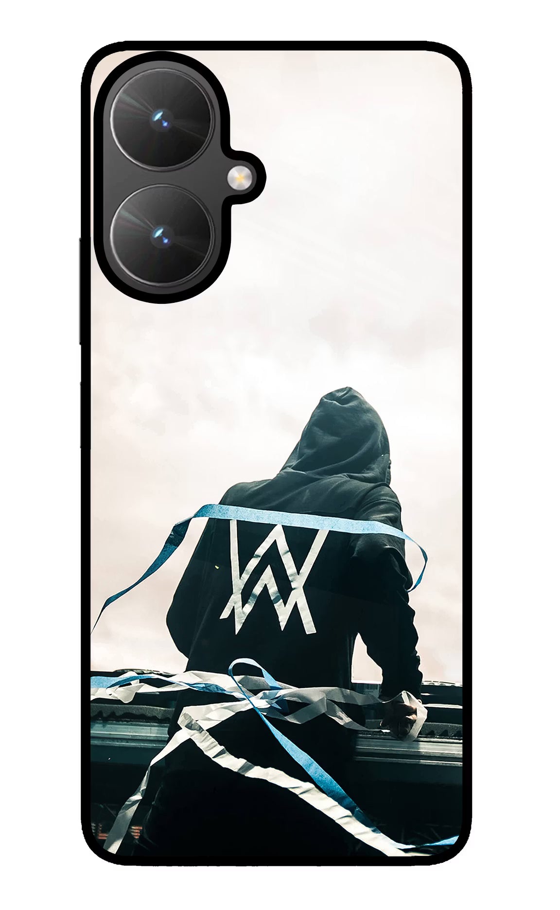 Alan Walker Poco M6 5G Glass Case Back Cover by Casekaro