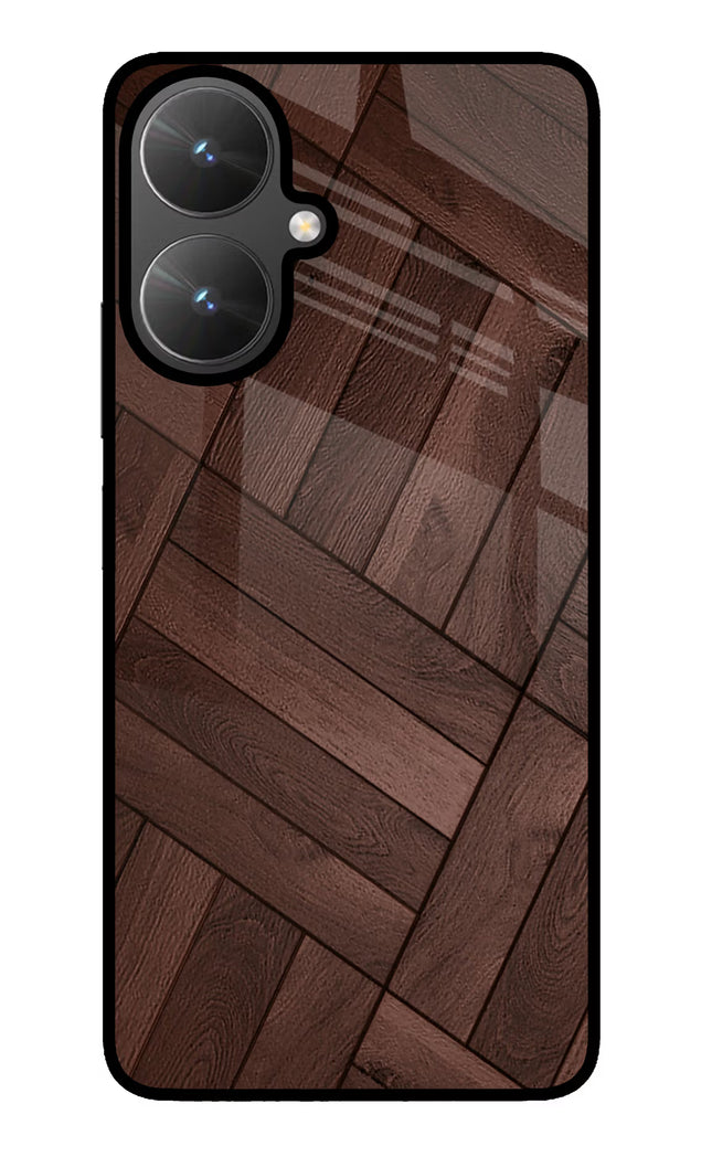Wooden Texture Design Poco M6 5G Glass Case