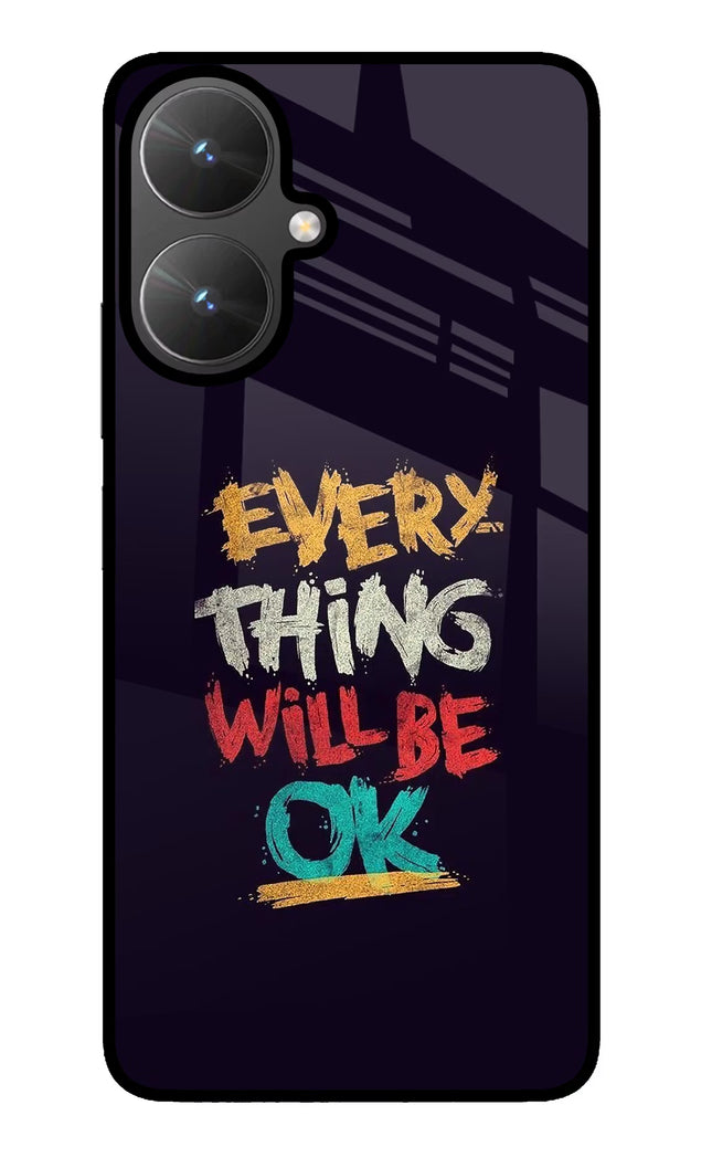 Everything Will Be Ok Poco M6 5G Glass Case