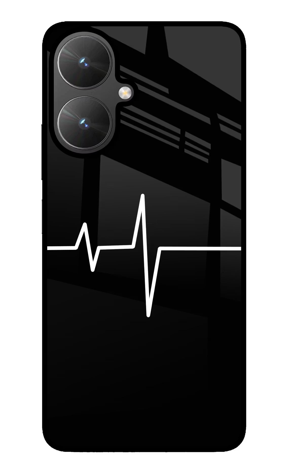 Heart Beats Poco M6 5G Glass Case Back Cover by Casekaro