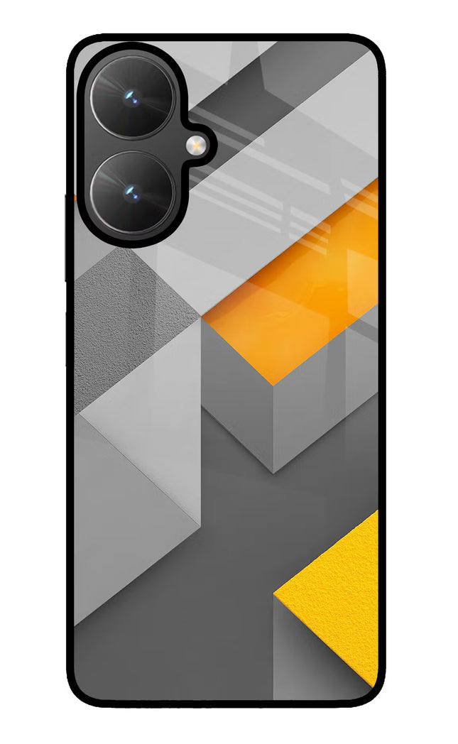 Abstract Poco M6 5G Glass Case