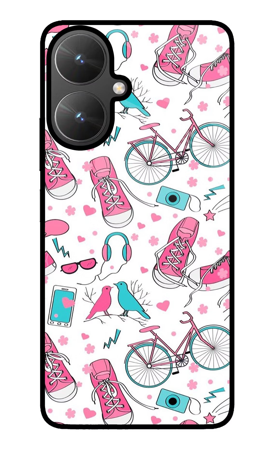 Artwork Poco M6 5G Glass Case Back Cover by Casekaro
