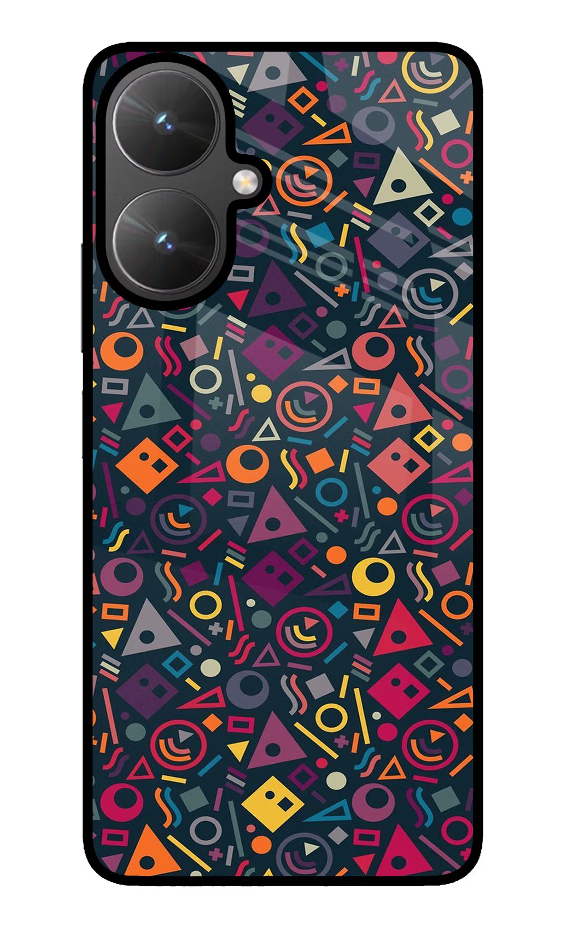 Geometric Abstract Poco M6 5G Glass Case
