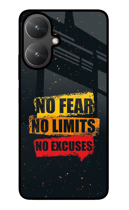 No Fear No Limits No Excuse Poco M6 5G Glass Case